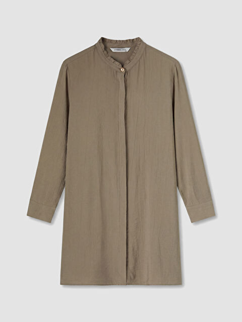 LCW Grace Fırfırlı Hakim Yaka Kadın Gömlek Tunik