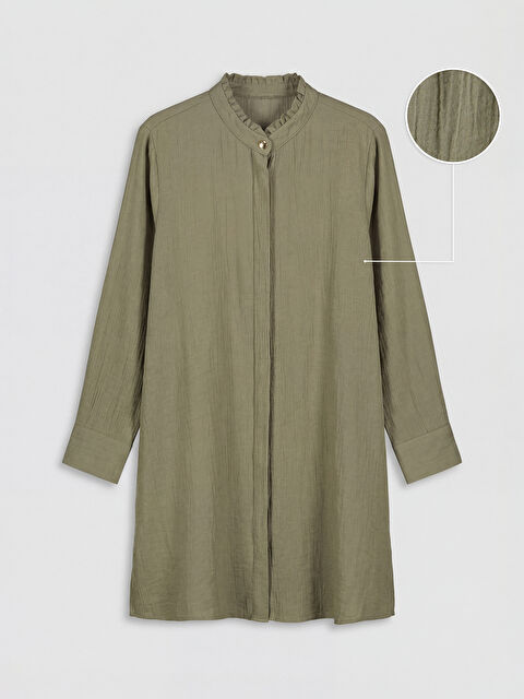 LCW Grace Fırfırlı Hakim Yaka Kadın Gömlek Tunik