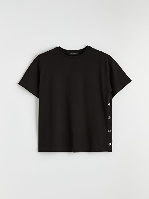 LCW Comfort Bisiklet Yaka Çıtçıtlı Bluz - S6LQ96Z8-CVL