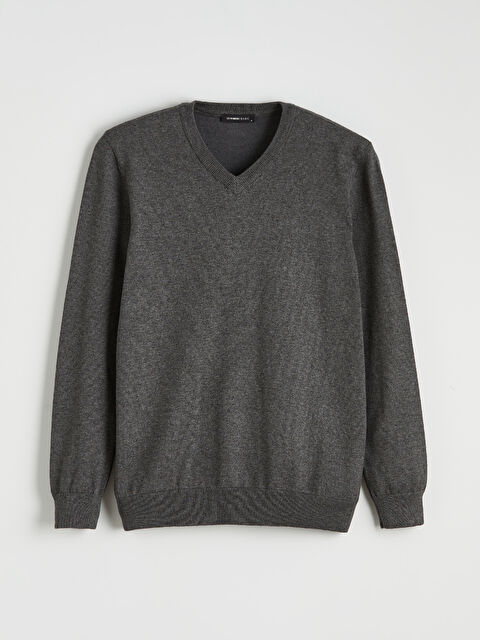 LCWAIKIKI Classic V Yaka Erkek Triko Kazak - S6LR15Z8-EEZ