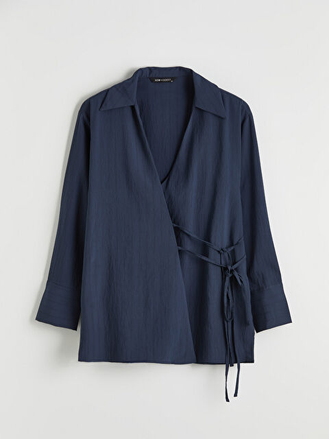 LCW Modest Kruvaze Yaka Modal Karışımlı Kadın Kimono - S6LR25Z8-CYZ