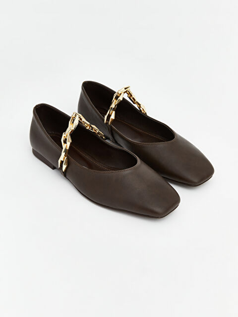 LCW STEPS Deri Görünümlü Kadın Babet - S6LR37Z8-RKQ