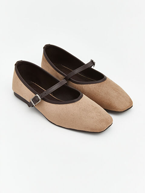 LCW STEPS Süet Görünümlü Kadın Babet - S6LR38Z8-EYM