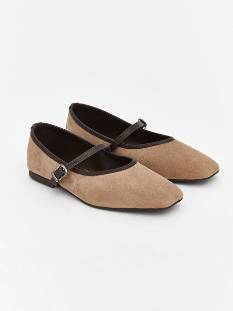 LCW STEPS Süet Görünümlü Kadın Babet - S6LR38Z8-EYM