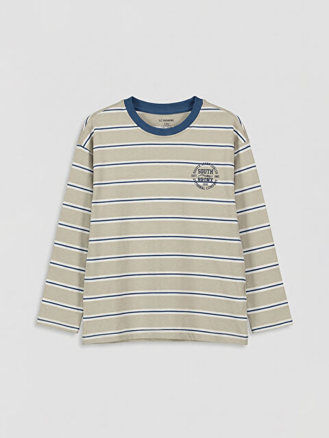 LCW Kids Bisiklet Yaka Baskılı Erkek Çocuk Tişört - S6LR84Z1-LRV