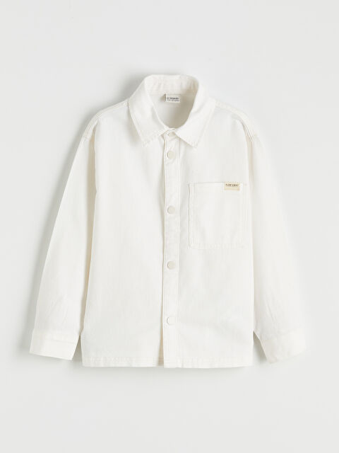 LCW Kids Uzun Kollu Gabardin Erkek Çocuk Gömlek - S6LR96Z4-FT0