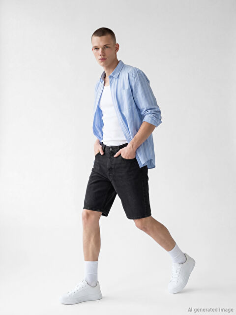 LCW Jeans Standart Kalıp Erkek Jean Şort