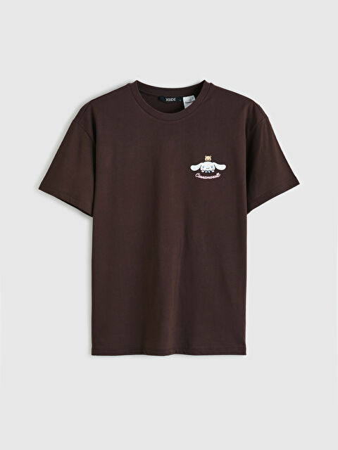 XSIDE Bisiklet Yaka Cinnamoroll Baskılı Kadın Tişört - S6LS31Z8-S7U
