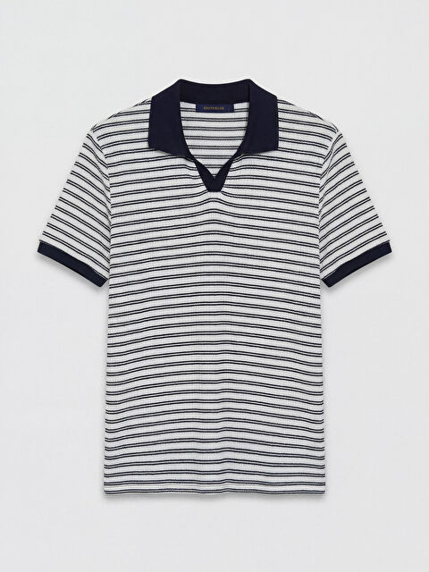 SOUTHBLUE Polo Yaka Çizgili Erkek Tişört