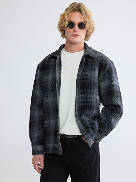 XSIDE Regular Fit Gömlek Yaka Erkek Gömlek Ceket - S6LV34Z8-LKX