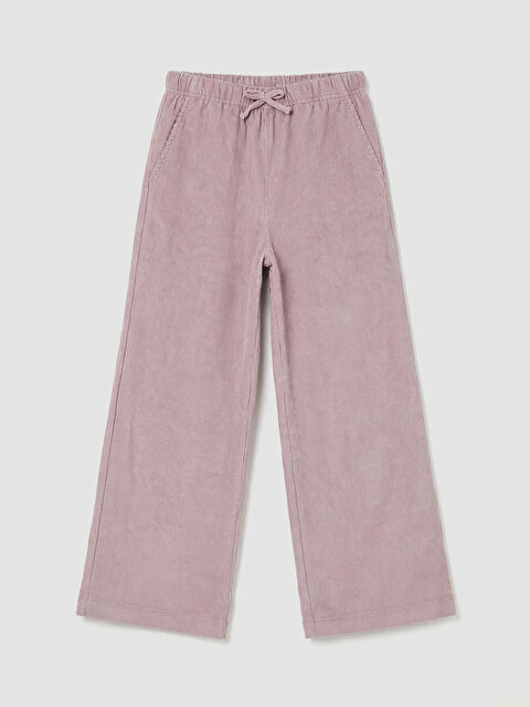 LCW Kids Beli Lastikli Kadife Kız Çocuk Pantolon - S6LV60Z4-DCV