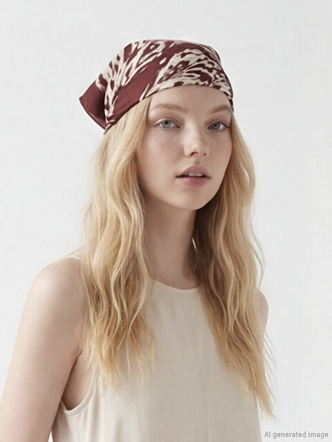 LCW ACCESSORIES Desenli Kadın Fular Bandana - S6LV68Z8-EEW