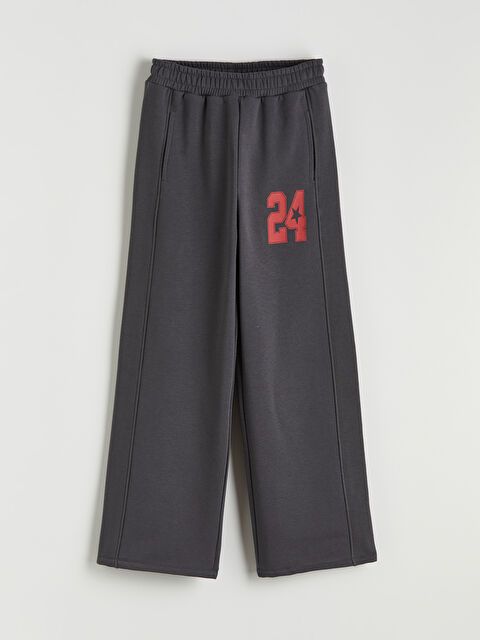 LCW Kids Beli Lastikli Baskılı Kız Çocuk Kalın Eşofman Altı - S6LV70Z4-HEF