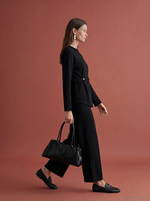 LCW Modest Beli Lastikli Geniş Paça Kadın Eşofman Altı - S6LV79Z8-CVL