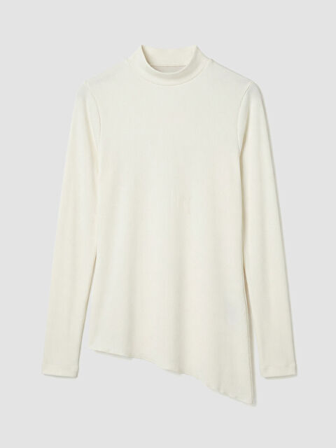 LCW Modest Dik Yaka Fitilli Kadın Body - S6LY34Z8-R9J