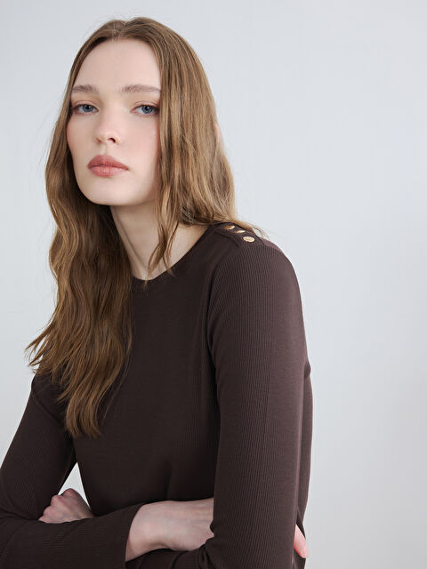 LCW Modest Bisiklet Yaka Kadın Body