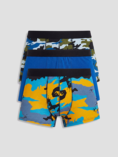 LC WAIKIKI Pamuklu Esnek Erkek Çocuk Boxer 3'lü