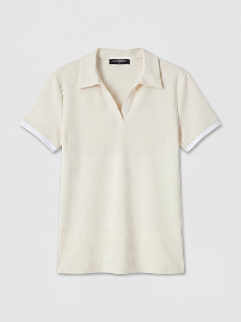 LCW Comfort Polo Yaka Kadın Tişört
