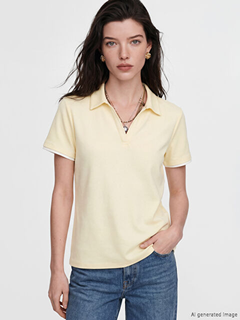 LCW Comfort Polo Yaka Kadın Tişört