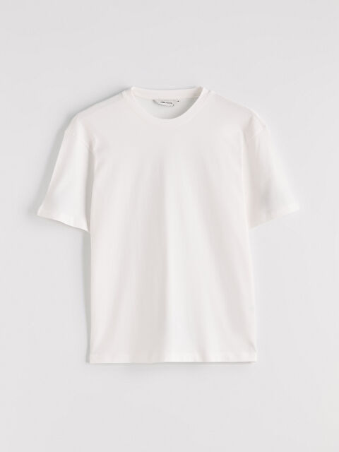 LCW Vision Bisiklet Yaka Penye Erkek Tişört - S6M120Z8-R9J