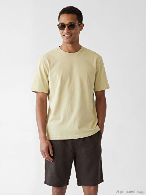 LCW Vision Bisiklet Yaka Erkek Penye  Tişört