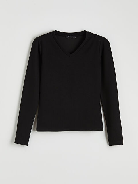 LCWAIKIKI Classic V Yaka Kadın Body - S6M177Z8-CVL