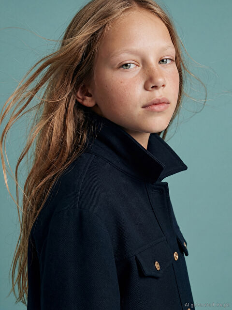 LCW Kids Kız Çocuk Gömlek Ceket - S6M190Z4-HJK