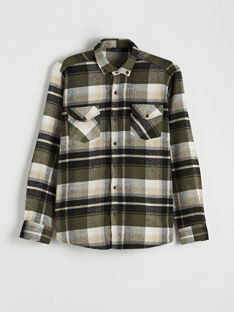 SOUTHBLUE Regular Fit Ekose Erkek Oduncu Gömlek - S6M241Z8-LMU