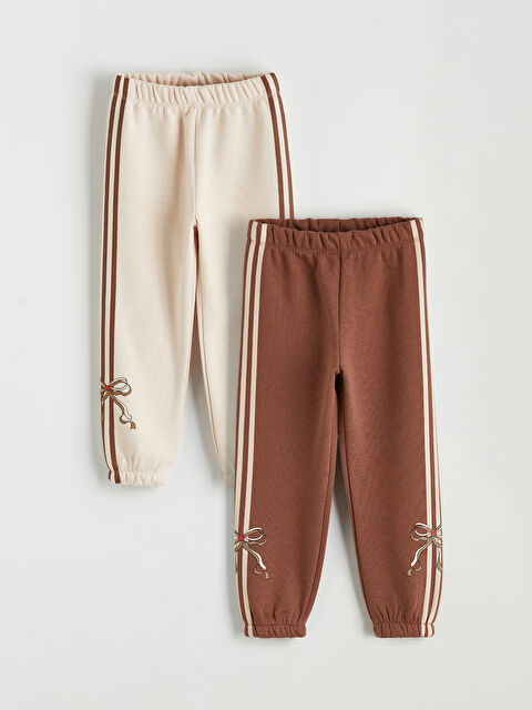 LCW Kids Kız Çocuk Kalın Jogger Eşofman Altı 2'li - S6M298Z1-HHA