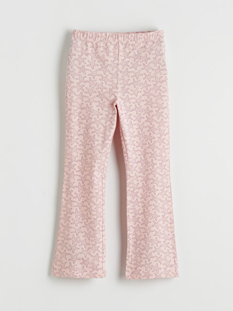 LC WAIKIKI Desenli Kız Çocuk İspanyol Paça Tayt - S6M302Z4-LSC