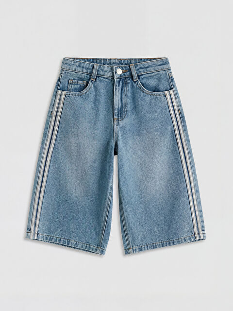 LCW Kids Girl INDIGO Denim Shorts - S6M309Z4-H45