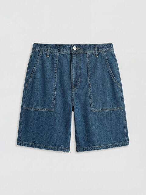 LCWAIKIKI Classic Loose Fit Kadın Jean Şort