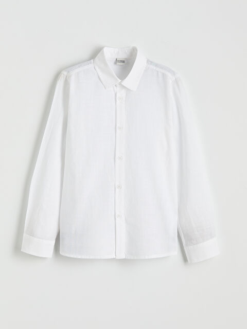 LCW Kids Poplin Erkek Çocuk Gömlek - S6M489Z4-Q6K