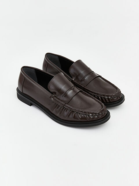 LCW STEPS Deri Görünümlü Kadın Klasik Ayakkabı - S6M493Z8-21P