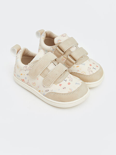 LCW STEPS Desenli Kız Bebek Spor Ayakkabı