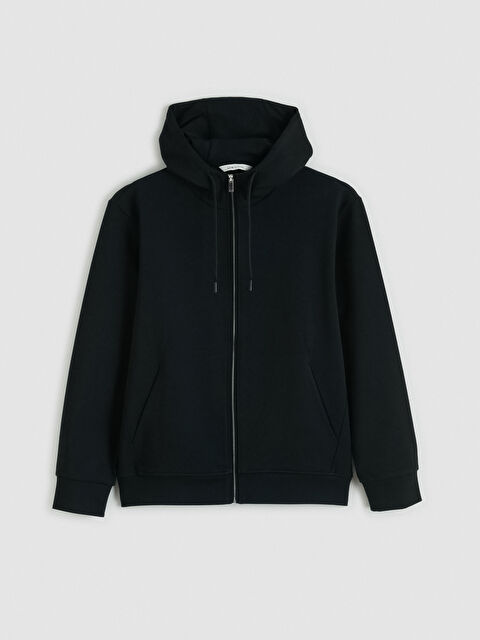 LCW Vision Kapüşonlu Erkek Fermuarlı Sweatshirt - S6M653Z8-CVL