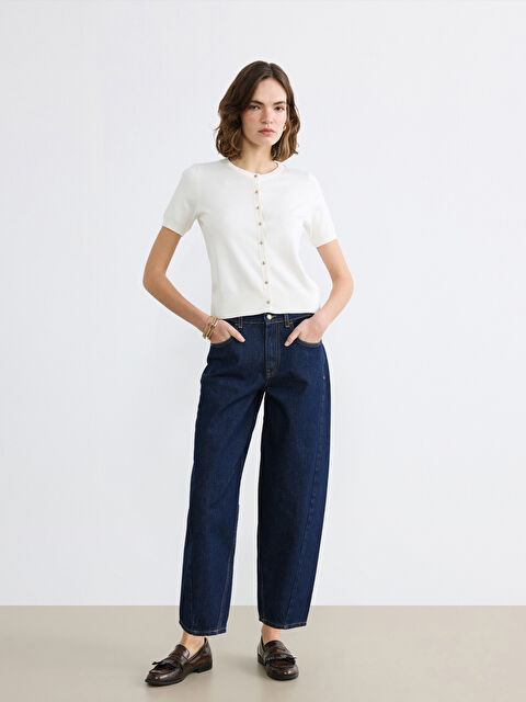 LCW Jeans Barrel Fit Kadın Jean Pantolon - S6M690Z8-309