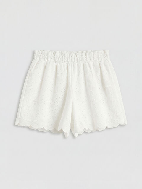 LCW Kids Brodeli Kız Çocuk Şort - S6M698Z1-R9J