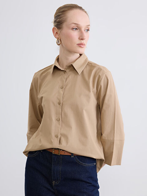 LCWAIKIKI Classic Poplin Kadın Gömlek - S6M708Z8-2MY