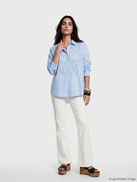 LCW Jeans Flare Kadın Jean Pantolon - S6M712Z8-844