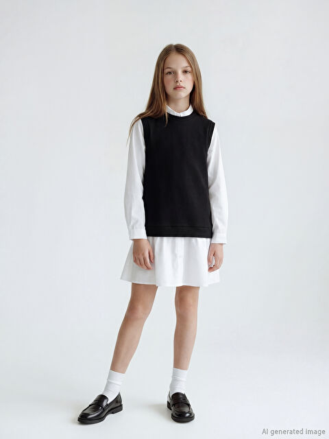 LCW Kids Kız Çocuk Elbise ve Atlet - S6M757Z4-Q6K