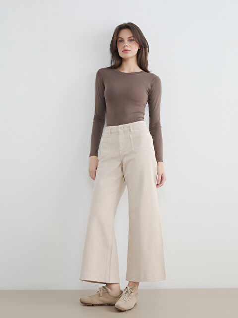 LCW Jeans Жена Екрю Дънки