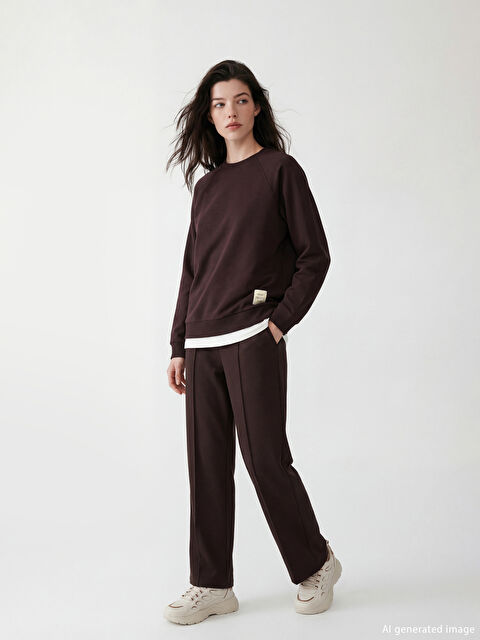 LCW Comfort Beli Lastikli Soft Touch Kadın Eşofman Altı - S6M772Z8-HMK