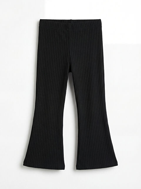 LCW Kids Beli Lastikli İspanyol Paça Kız Çocuk Tayt	 - S6M831Z1-CVL