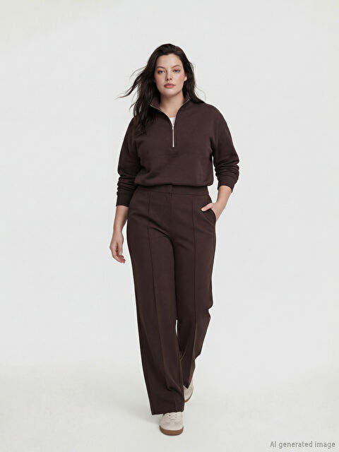 LCW Comfort Beli Lastikli Soft Touch Kadın Eşofman Altı