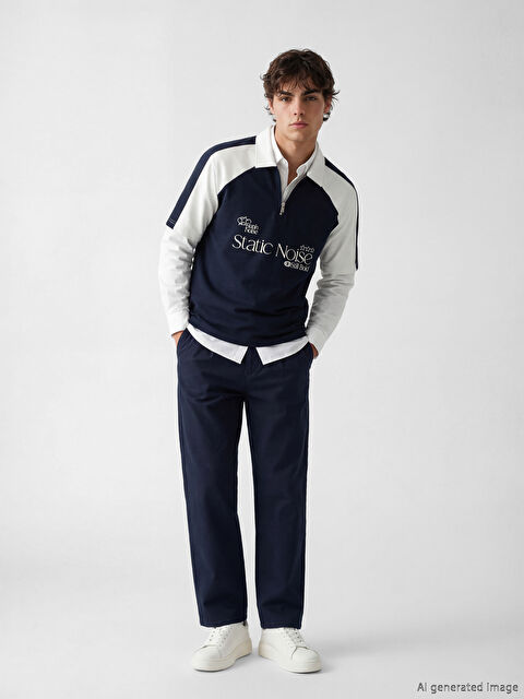 XSIDE Standart Kalıp Gabardin Pileli Erkek Pantolon - S6M854Z8-HRZ