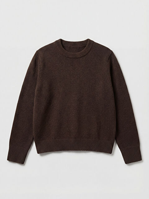 LCW Vision سترة تريكو نسائية بياقة دائرية - S6M866Z8-2NR