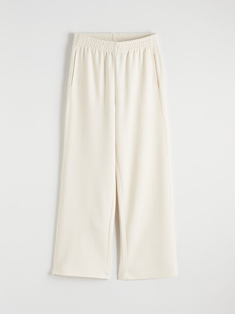 LCW Kids Geniş Paça Kız Çocuk Soft Touch Eşofman Altı