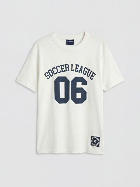 LCW Kids Tricou băieți imprimat cu guler rotund