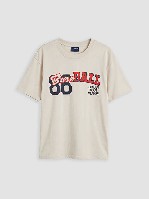 LCW Kids Tricou băieți imprimat cu guler rotund